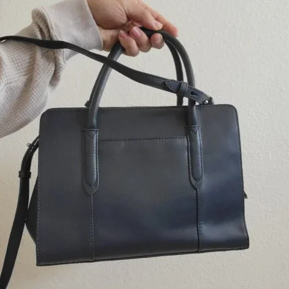 NWT RADLEY London Arlington Court Navy Blue Satchel Crossbody Bag Quiet Luxury - Picture 15 of 16